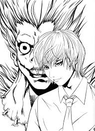 Netflix is remaking the japanese death note in american alphabets. Coloriages Death Note Coloriages Sur Wonder Day Com