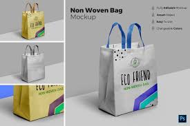 Non Woven Bag Mockup In 2020 Bag Mockup Woven Bag Non Woven Bags