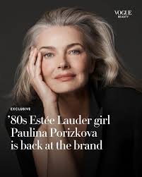Repost from @voguebeauty • Exclusive: '80s @esteelauder girl  @paulinaporizkova is back at the brand! She's been re-signed to the brand  in recognition of her advocacy work, championing the beauty of aging via