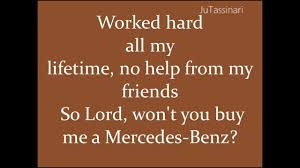 Mercedes Benz Janis Joplin Lyrics Youtube