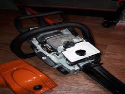 Move the control lever to the lower position and remove the top. How To Start A Flooded Chainsaw Quick Easy Start Woodworking Now