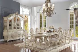 Antique draw leaf dining table, oak, 60″l, 88″l, read entire ad!!! 61280 Dining Table Antique White Ragenardus Collection By Acme Furniture