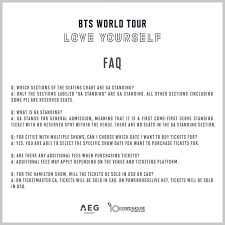 bts love yourself usa canada tour ticket info release