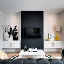 White is used intelligently to give the feeling of order and cleanliness, a healthy environment where you can watch exciting educational programs. Top 70 Best Tv Wall Ideas Living Room Television Designs