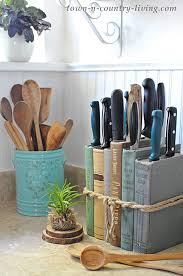 Well you can make them one by following this. Diy Knife Holder Flea Market Inspired Town Country Living