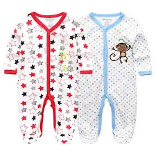 Baby Boy Rompers Summer Newborn Pajamas Clothes 100 Cotton 3 6 9 12 Months Long Sleeve Roupas De Bebe Jumpsuits Infant Product Rompers Aliexpress
