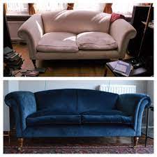 5 Before And After Reupholstery Pictures That Look Amazing In 2021 Couch Upholstery Sofa Makeover Sofa Upholstery Diy