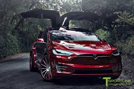 Signature Red Tesla Model X 22 Inch Wheel Mx114 Signature Red Tesla Car Tesla Wheels Tesla Roadster