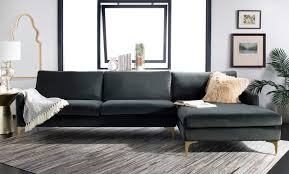 A Perfect Pairing Of Minimal Lines While Still Conveying Luxurious Style This Contemporary Chaise Sec Sectional Modern Furniture Living Room Livingroom Layout