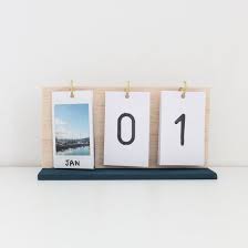 Make Your Own Flip Calendar Using Instax Prints And Some Hooks Perfect For The Diy Calendar Diy Gifts For Friends Diy Gifts