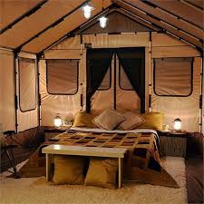 45 Wonderful Wall Tent Ideas For Nice Camping Tent Camping Beds Tent Living Tent Glamping