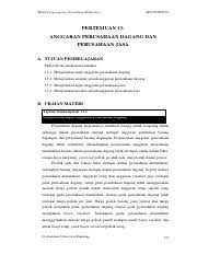 Melibatkan fungsi pembelian, pemasaran, serta administrasi dan umum anggaran perusahaan dagang adalah anggaran yang disusun secara rinci mengenai semua aktivitas yang berhubungan dengan pembelian barang dagangan. Pertemuan Ke 13 Anggaran Perusahaan Dagang Dan Perusahaan Jasa 1 Pdf Modul Penganggaran Perusahaan Budgeting Akuntansi S1 Pertemuan 13 Anggaran Course Hero