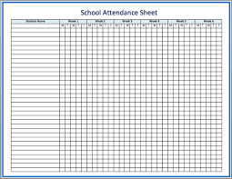 free printable attendance sheet room surf com