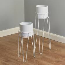 Check out our white indoor planter selection for the very best in unique or custom, handmade pieces from our planters & pots shops. Hartleys Tall Indoor Metal Hairpin Leg Plant Pots Stands For Hall Conservatory Ebay