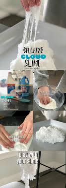 How To Make Fluffy Cloud Slime A Softer Fluffier Slime It S So Fun To Make Puffy Slime Recipe Fluffy Slime Recipe Fluffy Slime