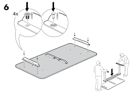 Instructions For How To Affix An Ikea Gerton Table Top To The Ikea Bekant Sit Stand Desk Frame In 2020 Sit Stand Desk Ikea Desk Top Ikea Bekant
