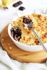 Crumble Banane Chocolat Contes Et Delices Recette Crumble Banane Chocolat Recettes De Cuisine