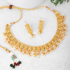 Peora Gold Plated Designer Baby Pearl Necklace Earrings Indian Traditional Jewellery Set Pf04n322 Buy Peora Gold Plated Designer Baby Pearl Necklace Earrings Indian Traditional Jewellery Set Pf04n322 Online At Best Price In
