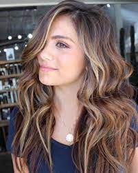 Brown Hair With Caramel And Blonde Highlights Hairhighlights Espresso Hair Color Light Brown Hair Brown Hair Balayage