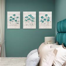 Post includes a 'decorate with me' farmhouse bathroom makeover video. Teal Gray Bathroom Wall Decor Canvas Painting Flower Art Poster For Nordic Farmhouse Scandinavian Bedroom Home Decor Pictures Painting Calligraphy Aliexpress