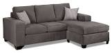 Fava Chaise Sofa - Grey Leons
