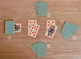 Since you are going to fold the two sides of the card by 5 cm to the inside you are going to get 10 cm x 15 cm card. Durak Wikipedia