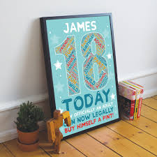 Irish gift ideas for birthdays, christmas, anniversaries, mothers day, fathers day & valentines day. 18th Birthday Gift Daughter Son Personalised Word Art Print