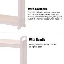 Compre 2 3 4 Tiers Gap Storage Organizer Rack Shelf Com Rodas Deslizar Para Fora Geladeira Armazenamento Rack Slim Gap Storage Cart Barato Frete Gratis Avaliacoes Reais Com Fotos Joom