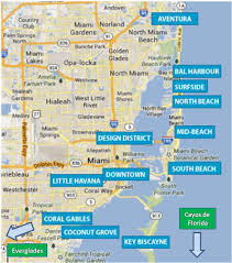 Mapa De Miami Miami Map Turismo Miami Map Hialeah Miami Aventura Miami