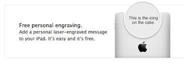 They do it for free, of course if you buy it from their website. Apple Offering Free Ipad Engraving For The Holidays Appleinsider