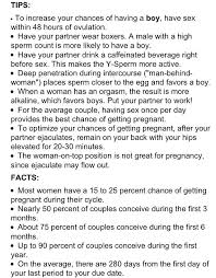When is the best time to conceive a baby boy? Pin On Fertility
