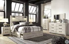 Queen bedroom sets with underbed storage. Cambeck Whitewash Platform Bedroom Set With One Side Storage Bedroom Sets Queen Bedroom Set Bedroom Panel