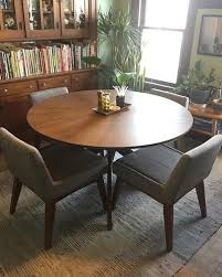 Chanel Volcanic Gray Dining Chair Dining Table Brown Living Room Decor Round Dining Table