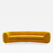 Tov furniture the baila collection modern style living room velvet upholstery curved sofa with stainless steel legs, navy 3.8 out of 5 stars 9 $1,280.00 $ 1,280. L A Studio Contemporary Yellow Cotton Velvet Curved Italian Sofa