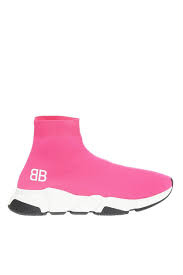 Shop the fall 2021 collection at balenciaga.com Balenciaga Rubber Sneakers With Sock In Pink Lyst