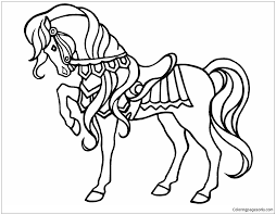These free, printable circus coloring pages of circus pictures are fun for kids. Circus Horse Coloring Pages Horse Coloring Pages Coloring Pages For Kids And Adults