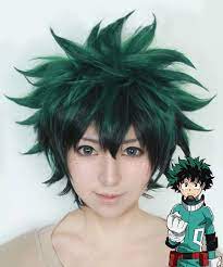 My Hero Academia Boku No Hero Akademia Izuku Midoriya Deku Green Cosplay Wig Izuku Midoriya Wig Cosplay Short Wigs Cosplay Wigs
