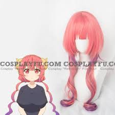 Iruru Wig (Long Curly Pink) from Miss Kobayashi's Dragon Maid -  CosplayFU.com