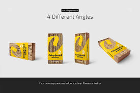 Crispbread Mockup Set In Packaging Mockups On Yellow Images Creative Store