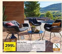offre salon bas siena chez carrefour