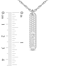 Collier élégant en or blanc