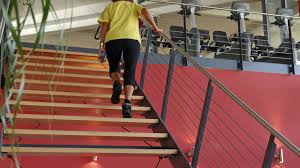 Moving.com advises people planning to move items down stairs to have a strategy and to gather supplies before moving heavy objects. Take The Stairs To Stay Fit And Healthy