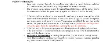 Check spelling or type a new query. Q3 Towers Of Hanoi 35 Marks You Are Required To Chegg Com