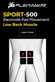 Playmakar Low Back Electrode Placement For Pro 500 In 2020 Electrode Pads Electrodes Back Muscles