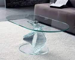 Unico Italia Rigiro Glass Coffee Table Living Room Furniture Ultra Modern Modern Glass Coffee Table Glass Coffee Table Oval Glass Coffee Table