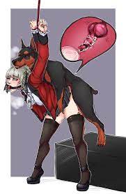 1boy 1girls animal genitalia ball gag bestiality blue lipstick  bondage canine canine penis cum cum in pussy cum inside domestic dog  dominant feral endured face female female on feral