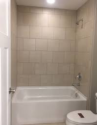 Shop wayfair for all the best 12 x 12 shower tile. Skybridge Off White 12x12 Wall Tile Installed Brick Joint Modern White Bathroom Shower Tile Bathroom Shower Walls