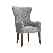 Shop Galloway Paisley Wingback Dining Chair Tall Slender Hardwood Legs Elevate The Look In A Warm Si Modern Dining Chairs Dining Chairs Wingback Dining Chair