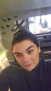 Kristina did my hair. Let's see how it turned out. 👀😍#americanhorrorstory  playing in the background. Love the way she decorates her home for the  holidays 💕 #halloween #ahscoven #cateyes #lorealFeria ...