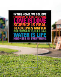 Ships from and sold by hanscharm. In This House We Believe Black Lives Matter Yard Sign Camaelshirt American Trending Tees